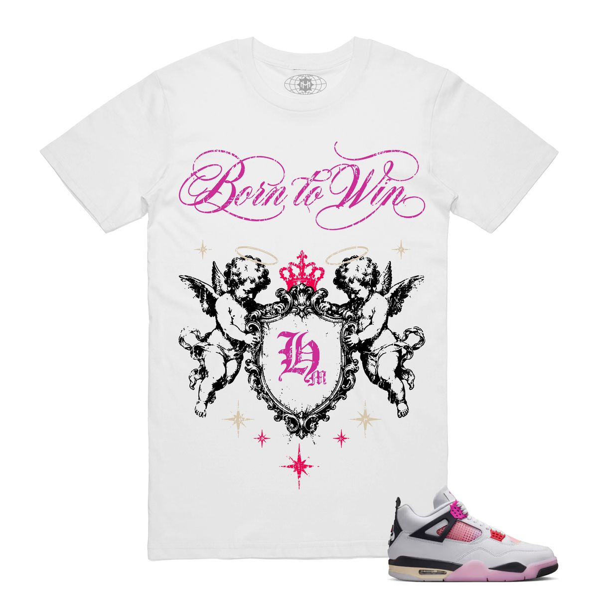 Hasta Muerte Crowned Angel Tee White