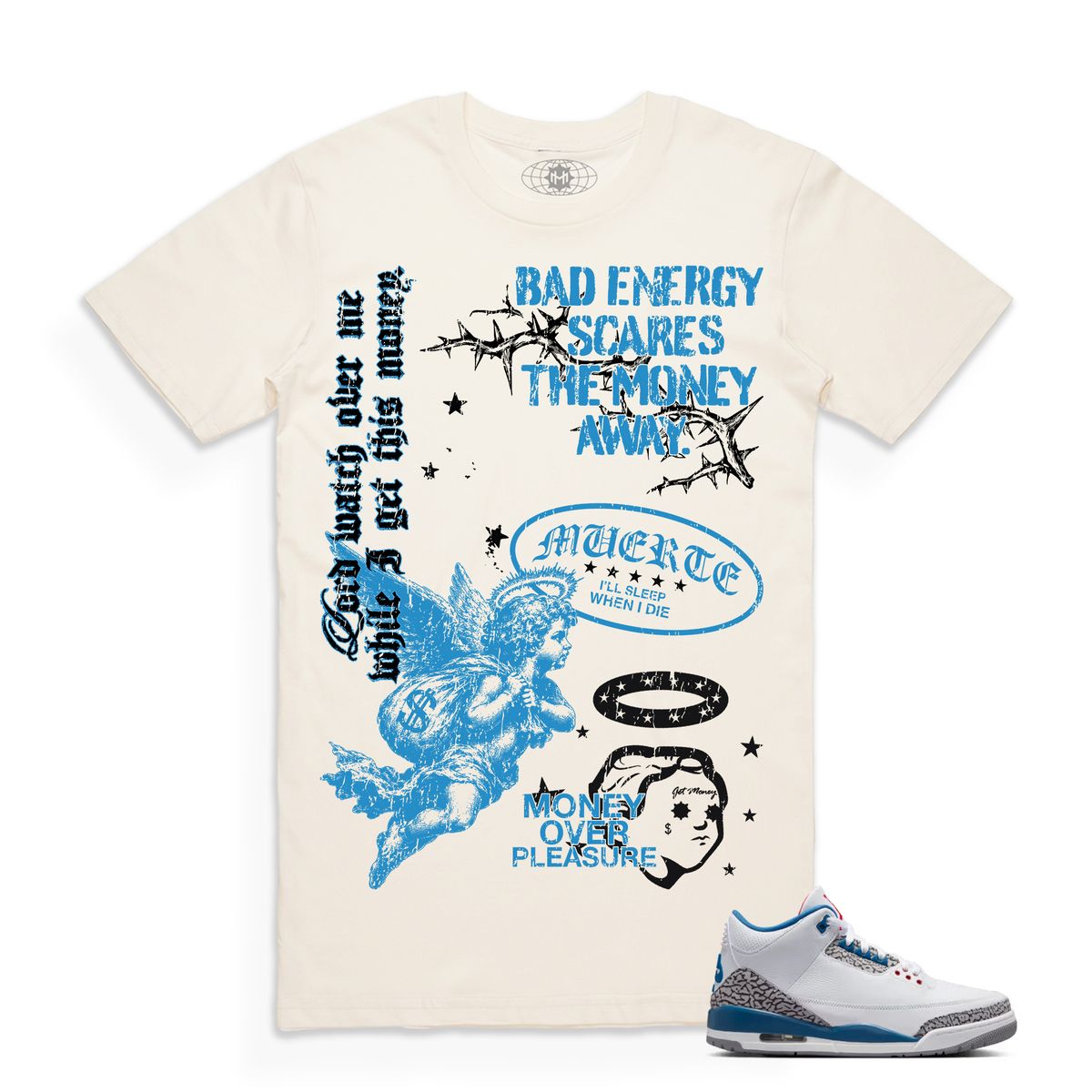 Hasta Muerte Money Over Peasure Tee Natural