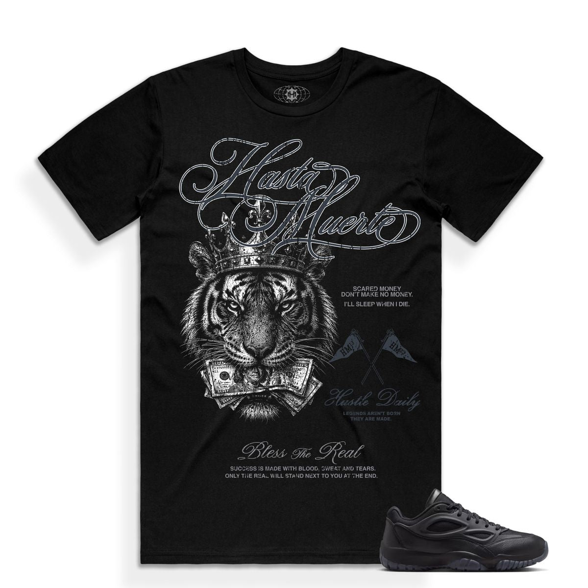 Hasta Muerte Crown Tiger Tee Black