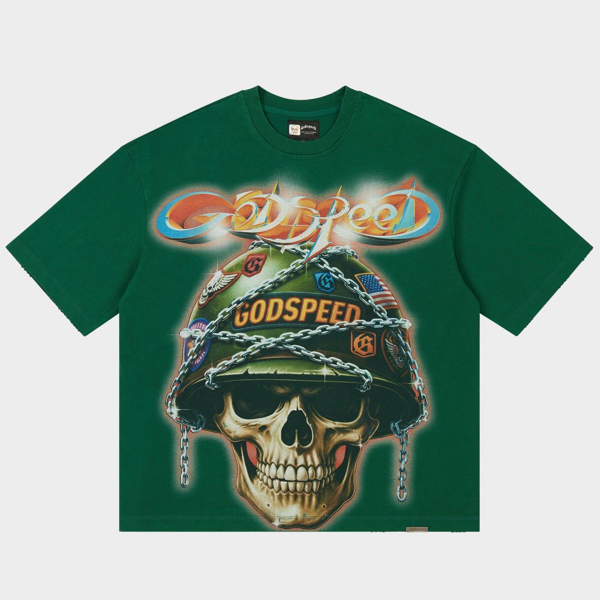 Godspeed Badges of Honor Tee Green
