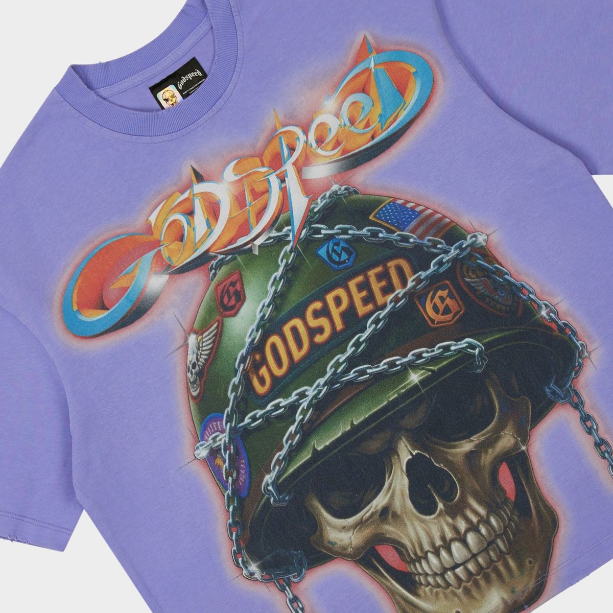 Godspeed Badges of Honor Tee Lavender