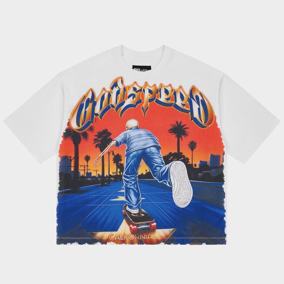 Godspeed Kick Push Tee White