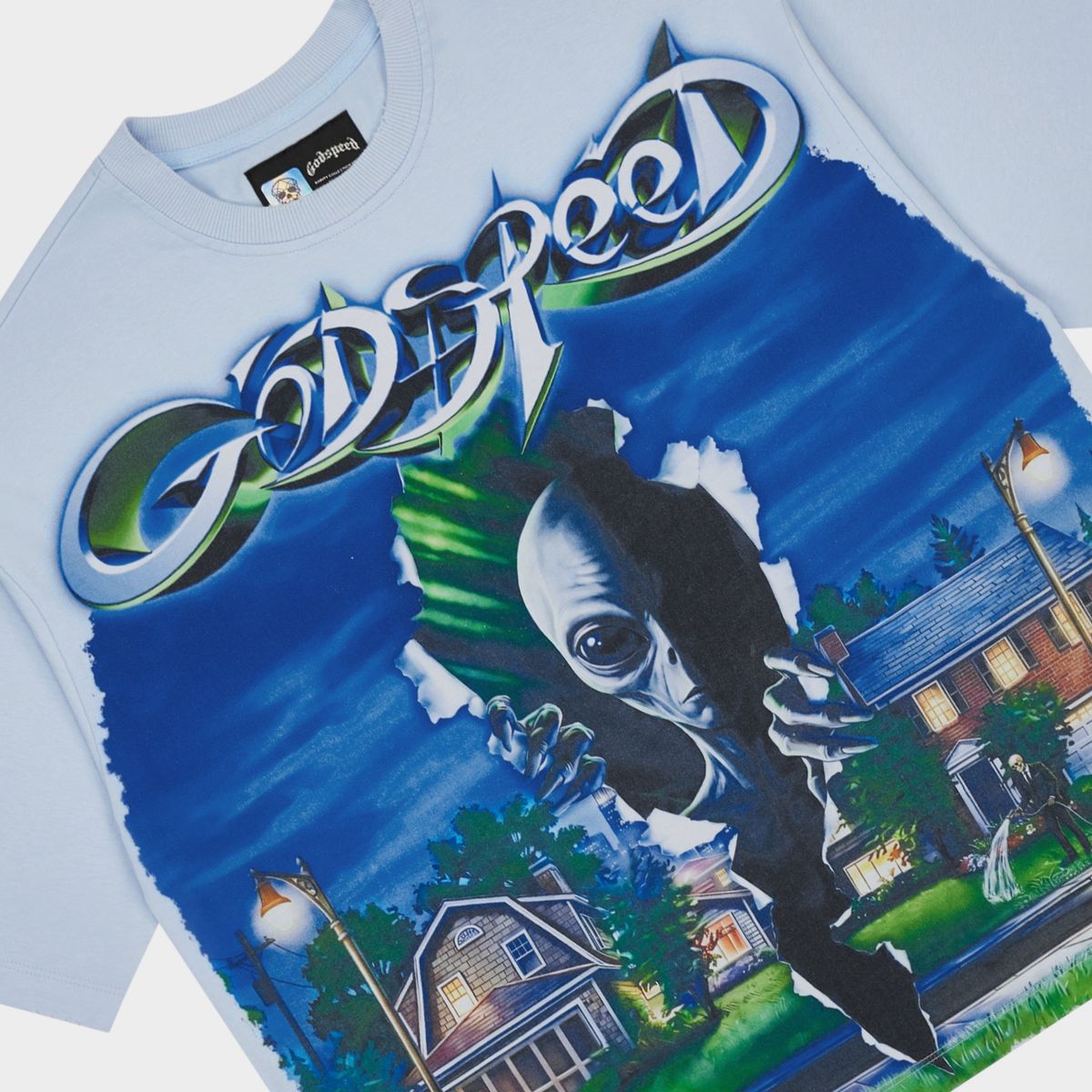Godspeed Neighborhood Watch Tee Ice Blue