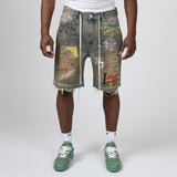 Duaa Sunset Denim Shorts Vintage Amber Wash