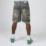 Duaa Sunset Denim Shorts Vintage Amber Wash
