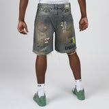 Duaa Sunset Denim Shorts Vintage Amber Wash