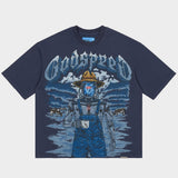 Godspeed Aura Farm II Tee Navy Blue