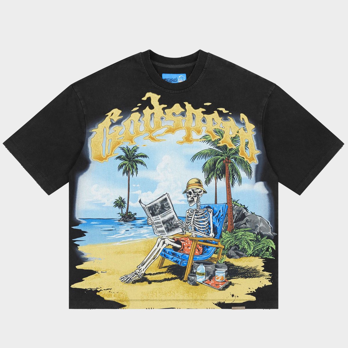 Godspeed Skeleton Beach II Tee Black
