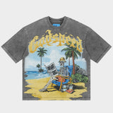 Godspeed Skeleton Beach II Tee Grey Wash