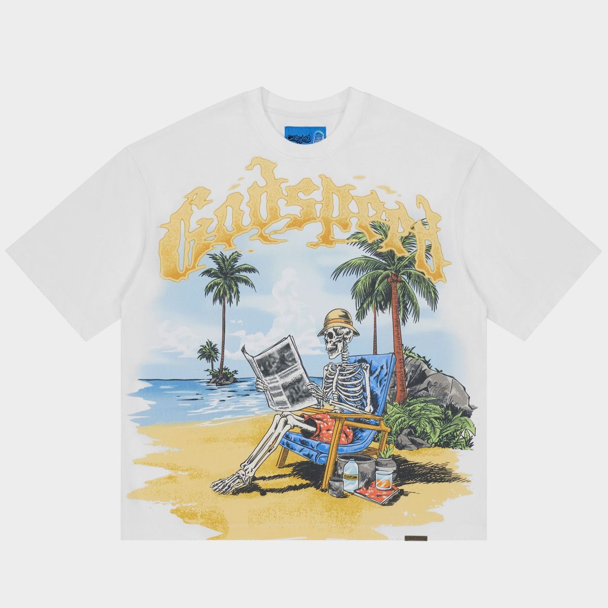 Godspeed Skeleton Beach II Tee White