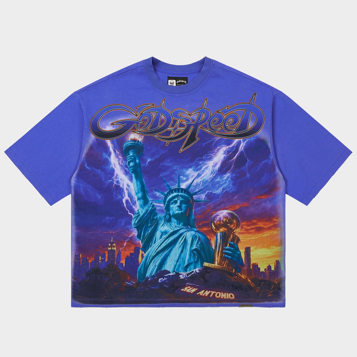 Godspeed Liberty Reigns Tee Blue