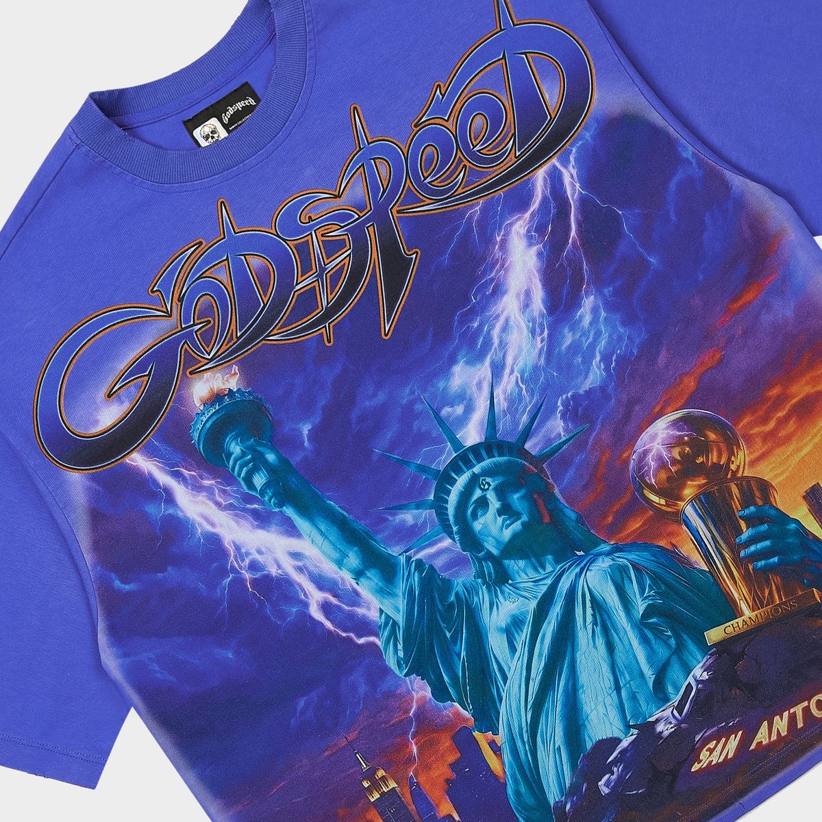 Godspeed Liberty Reigns Tee Blue