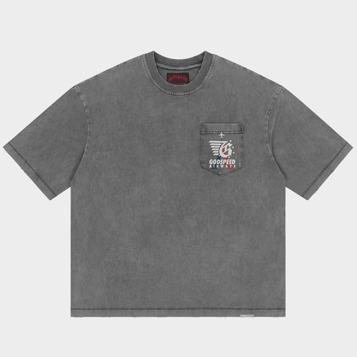 Godspeed GS Air Paris Pocket Tee Grey Wash