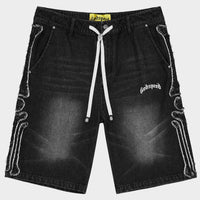 Godspeed Fémur Frayed Denim Shorts Black