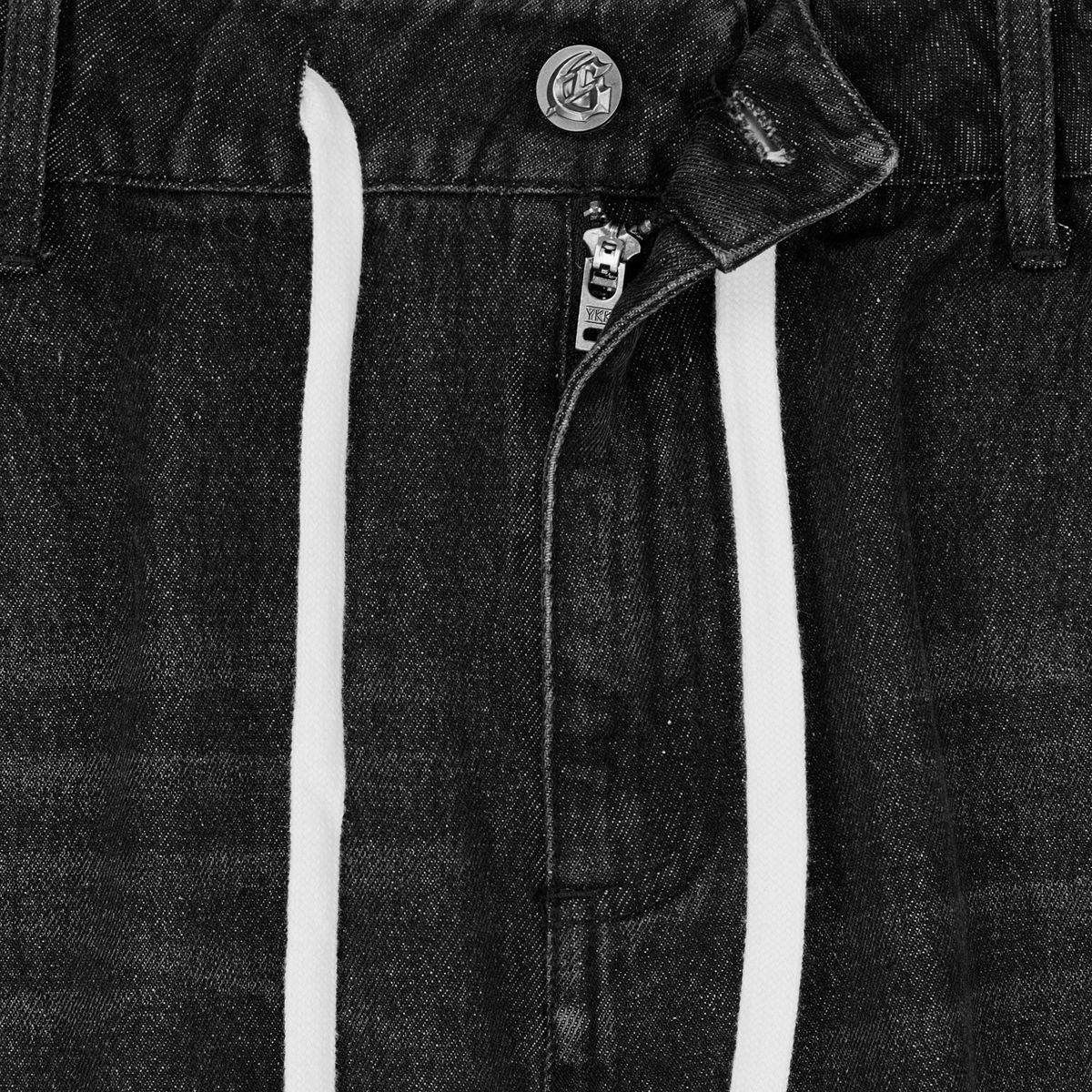 Godspeed Fémur Frayed Denim Shorts Black