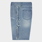 Godspeed Fémur Frayed Denim Shorts Blue