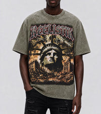 Reelistik Nyc Kingdom Rhinestone Tee Army Green