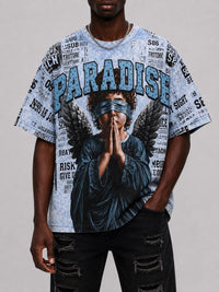 Reelistik NYC Baby Angel Rhinestone Tee Blue