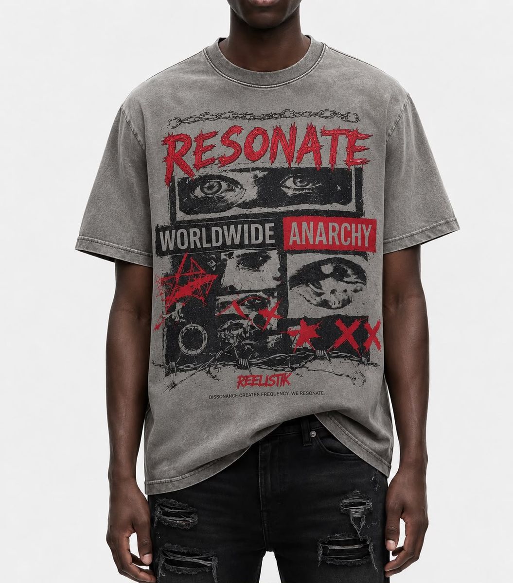 Reelistik Nyc Resonate Tee Grey
