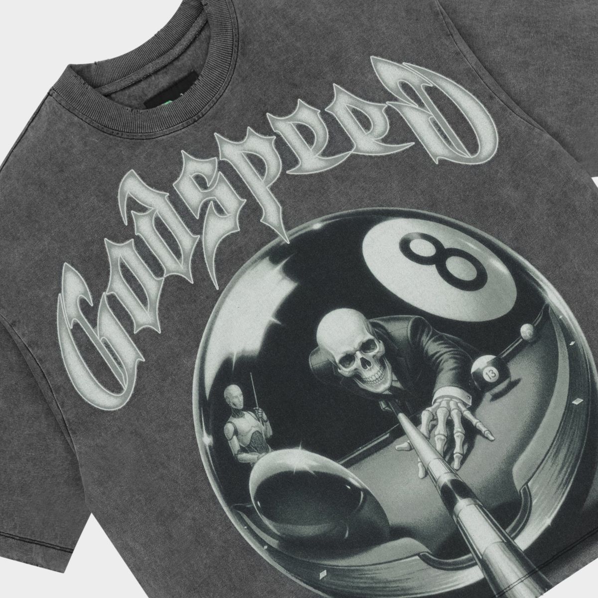 Godspeed 8ball CP Tee Grey Wash