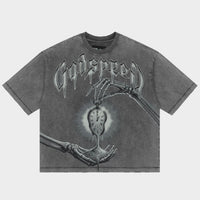 Godspeed Borrowed Time Tee Grey wash