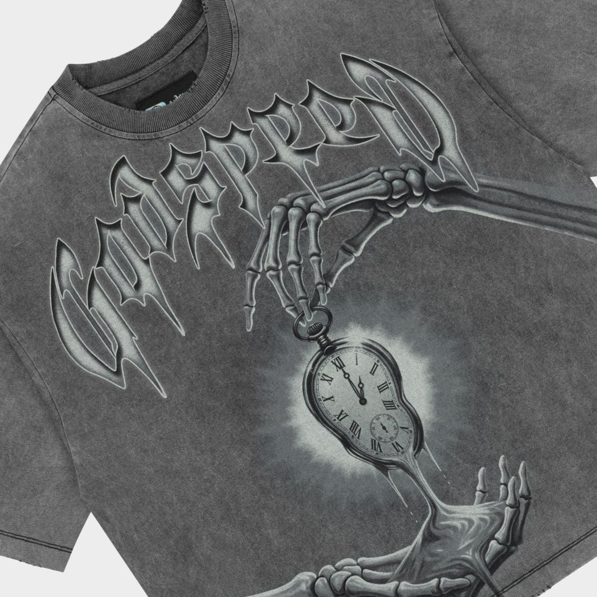 Godspeed Borrowed Time Tee Grey wash