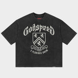 Godspeed Collegiate Tee Black Wash