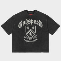 Godspeed Collegiate Tee Black Wash