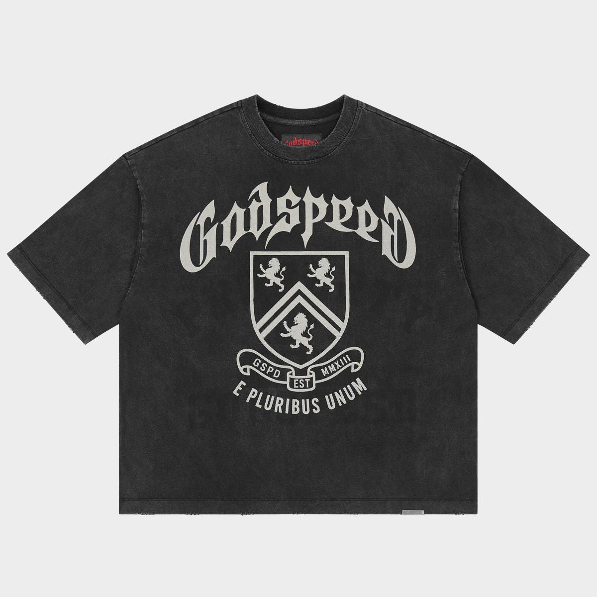 Godspeed Collegiate Tee Black Wash