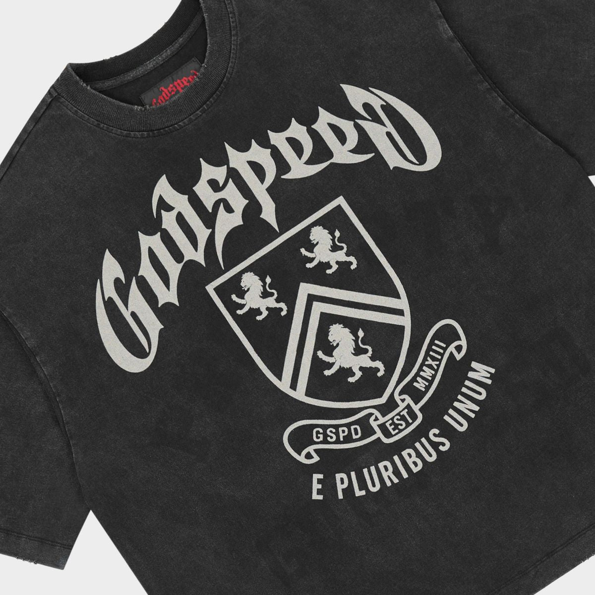 Godspeed Collegiate Tee Black Wash