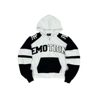 Mixed Emotion “Varsity” Hoodie White