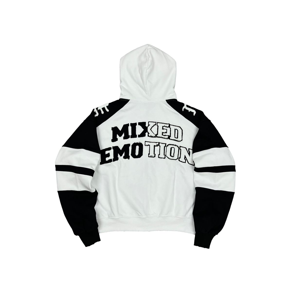 Mixed Emotion “Varsity” Hoodie White