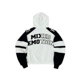 Mixed Emotion “Varsity” Hoodie White