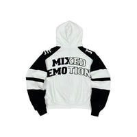 Mixed Emotion “Varsity” Hoodie White