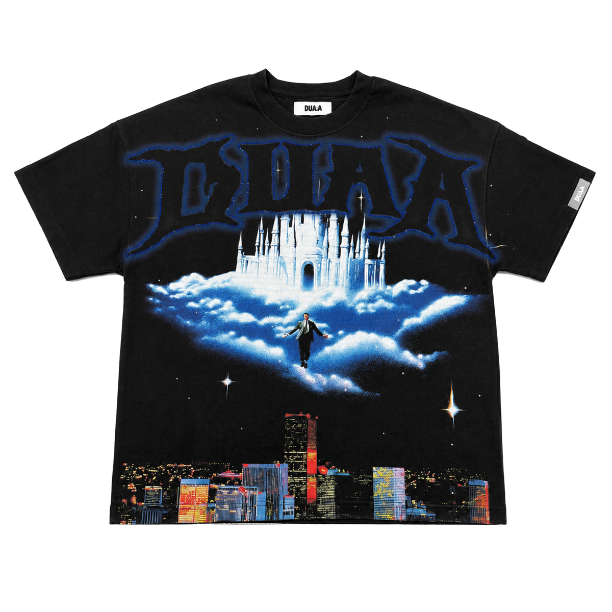 Duaa Cascade Tee Black