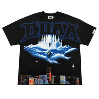 Duaa Cascade Tee Black