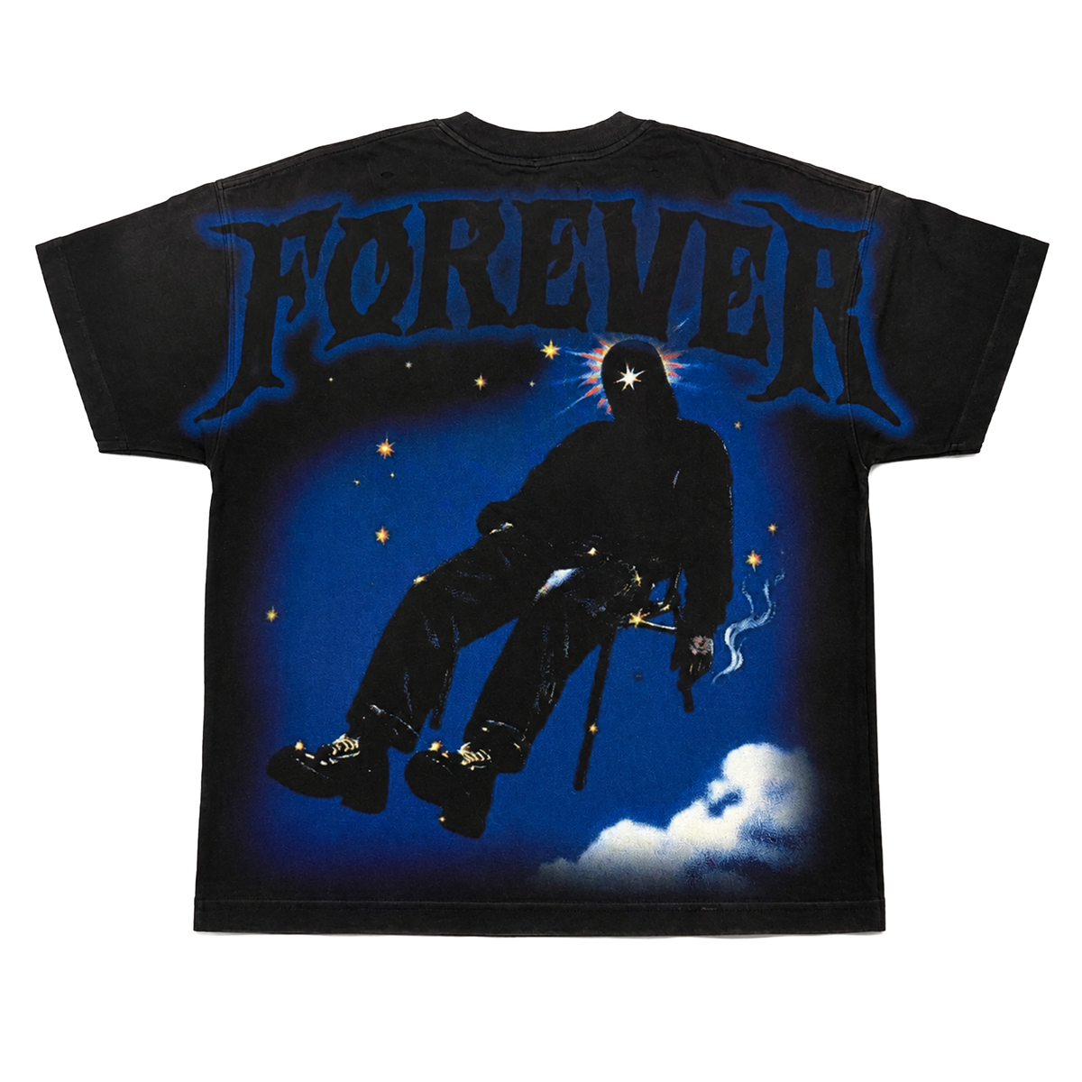 Duaa Cascade Tee Black