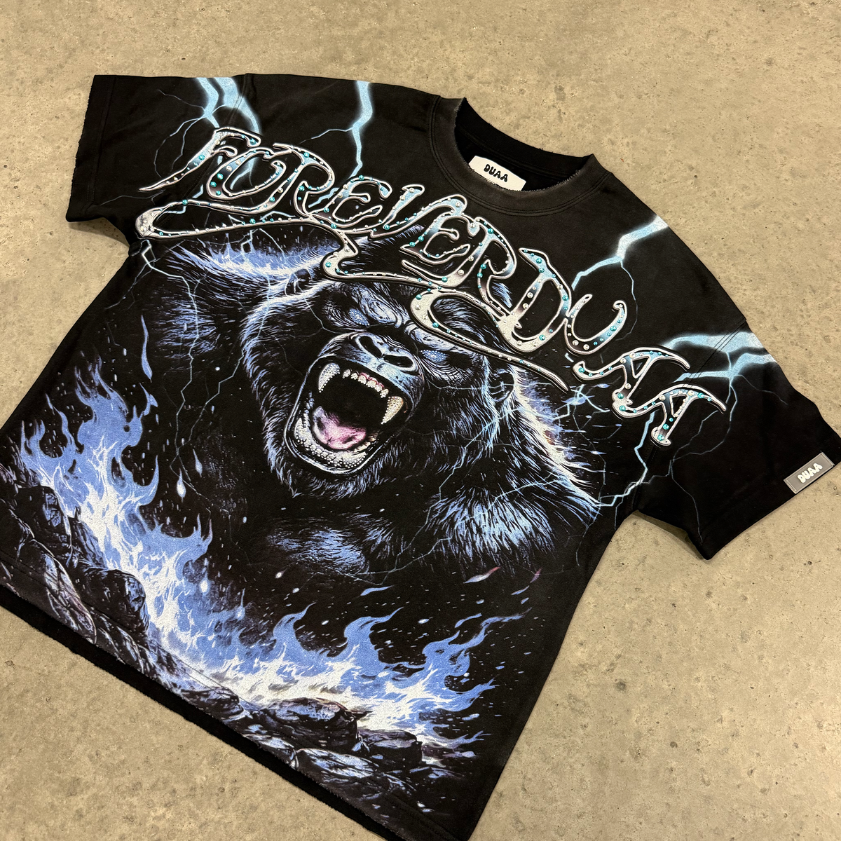 Duaa Electric Tee Black
