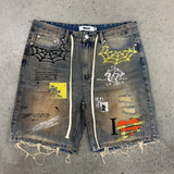 Duaa Sunset Denim Shorts Vintage Amber Wash