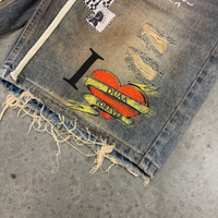 Duaa Sunset Denim Shorts Vintage Amber Wash