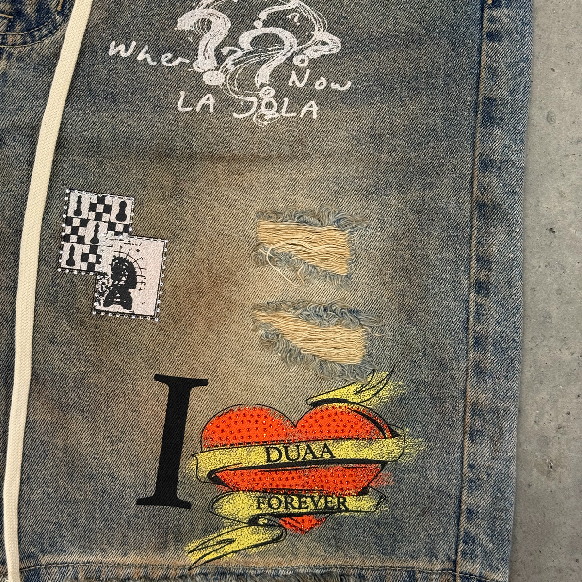 Duaa Sunset Denim Shorts Vintage Amber Wash