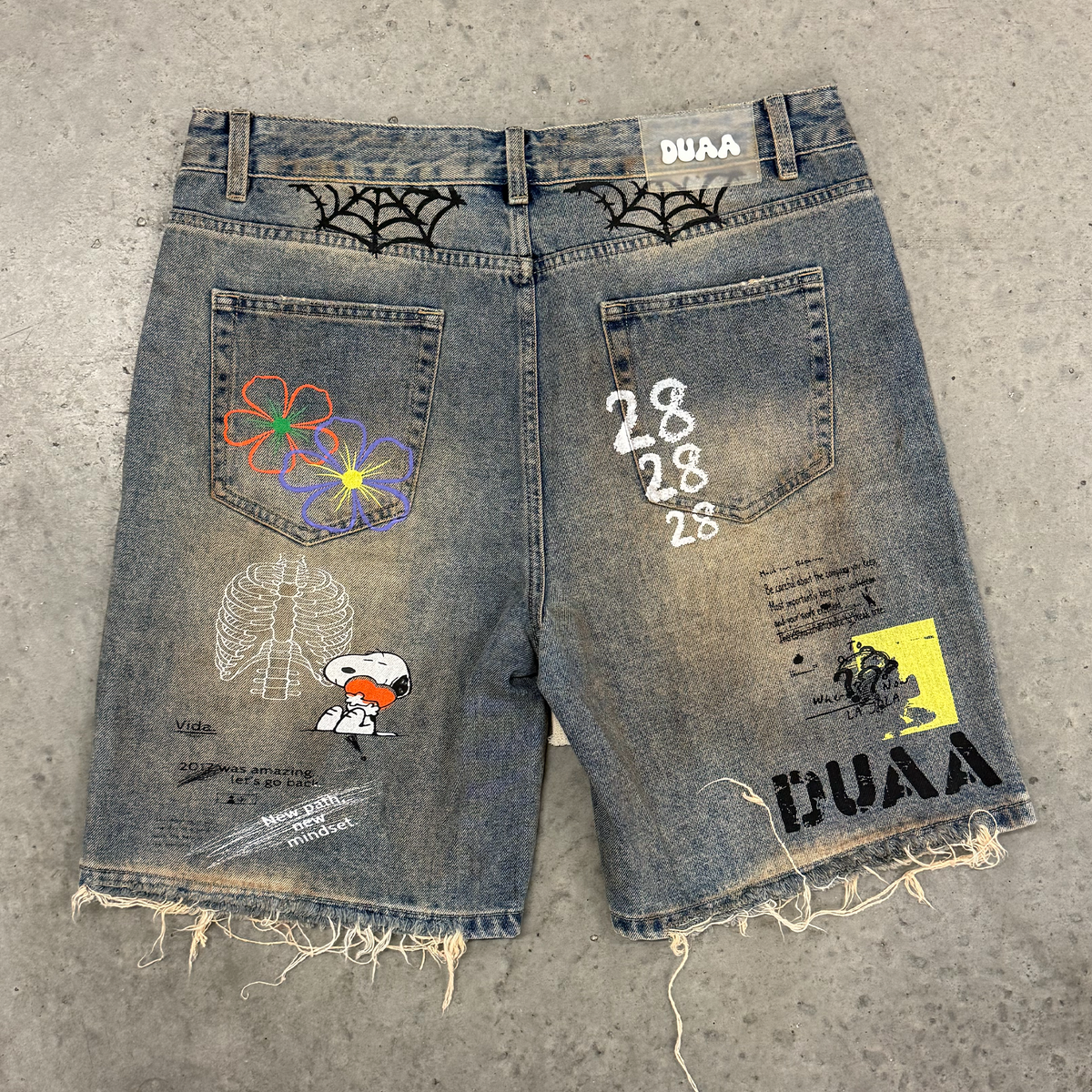 Duaa Sunset Denim Shorts Vintage Amber Wash