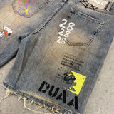 Duaa Sunset Denim Shorts Vintage Amber Wash
