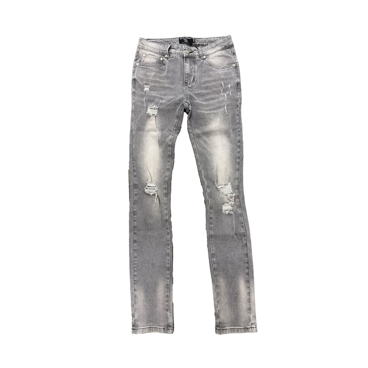 Mixed Emotion Grey “001” Denim Jean