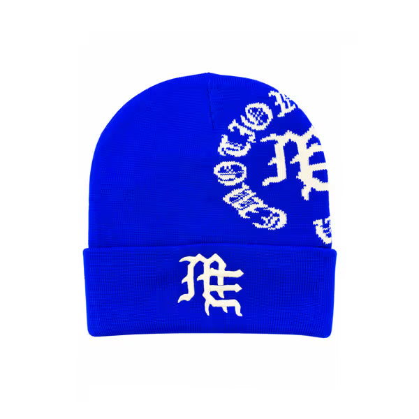 Mixed Emotion Blue "Logo" Beanie
