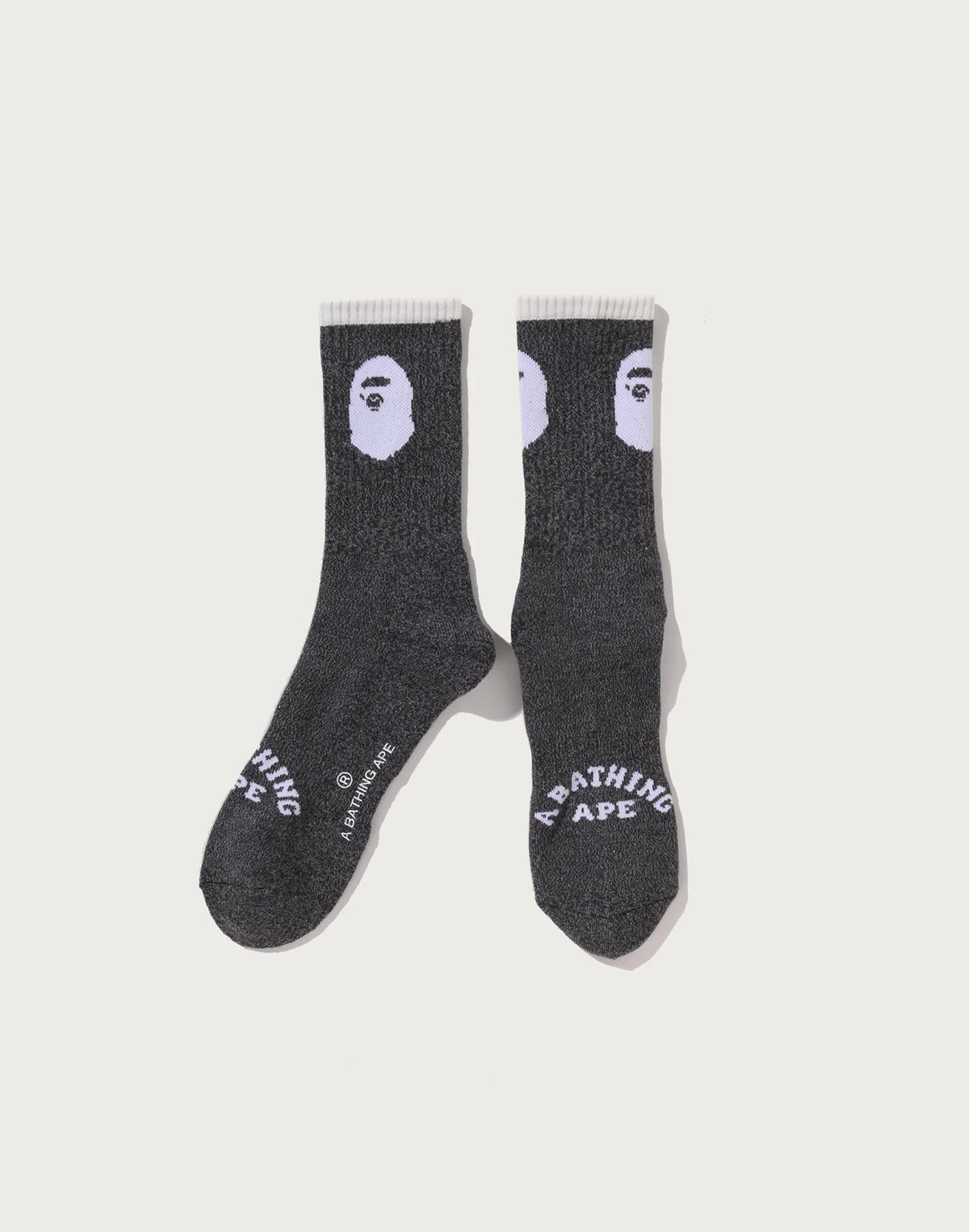 Bape Men's Ape Head Line Socks Black
