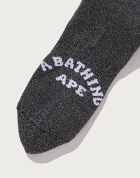 Bape Men's Ape Head Line Socks Black
