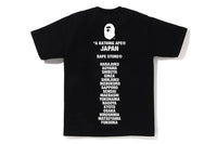 Bape Japan Ape Head Tee Black