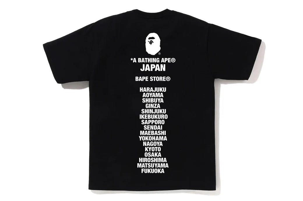 Bape Japan Ape Head Tee Black