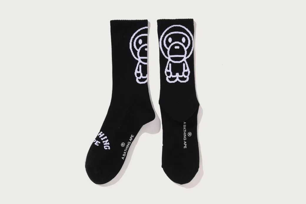 Bape Baby Milo Socks Black